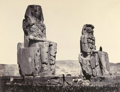 Las estatuas de la llanura, Tebas de Francis Frith
